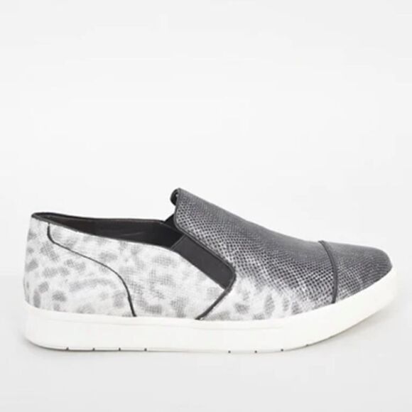 Vince Paeyre grey ombré pointed toe slip on shoes snakeskin - Picture 8 of 8